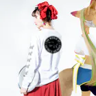 i lll_meのながいせかいのふつうのねこT/FU TSU U NO NEKO long sleeve  T-shirt Long Sleeve T-Shirt :model wear (back, sleeve)