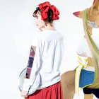 chabiのtulip×girl / A Long Sleeve T-Shirt :model wear (back, sleeve)