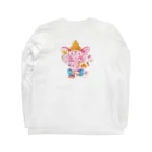 ミウラエツコのHAPPY PINK GANESH Long Sleeve T-Shirt :back