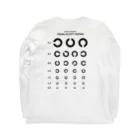 kg_shopの[☆両面] Visual Acuity Testing [ブラック] ロングスリーブTシャツの裏面