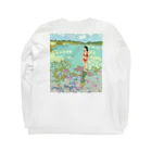 Yuhki | おばけのゆうき 公式オンラインショップの海と赤ビキニの女(ちぎり絵) 롱 슬리브 티셔츠の裏面