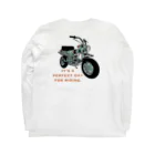 mayon's animal shopのバイクTシャツ　レトロなダックス ロングスリーブTシャツの裏面