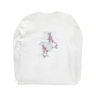 海月ピーマンのくらげとコップ Long Sleeve T-Shirt :back