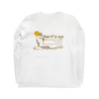 Surf’s up＊オリジナルデザインitemのSurf's up〜良い波がきた・夕日ver〜オリジナルデザイン ロングスリーブTシャツの裏面