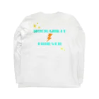 ロカビリーちゃんの稲妻ロカビリー前後（グリーン） Long Sleeve T-Shirt :back