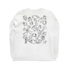 おしりまん と ぽよ　ときどきわんころもちのおしりまん と ぽよ　いっぱい集合！ Long Sleeve T-Shirt :back