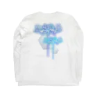 綾錦工房 りこりすの曼珠沙華 - 朧【月光】 Long Sleeve T-Shirt :back