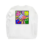 HxA paintshopのめんだこ一家 Long Sleeve T-Shirt :back