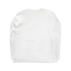 mariechan_koboの024 クロカミインコ チラリ GY Long Sleeve T-Shirt :back