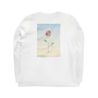 momo shopのバックプリント/バラ Long Sleeve T-Shirt :back