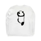 Co . Pandaのよじ登るパンダ Long Sleeve T-Shirt :back