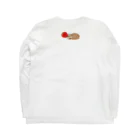 元祖ふとねこ堂の苺とこねこのパフェ　ひとくち Long Sleeve T-Shirt :back