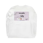 フダニズムのoazuke / breakfast Long Sleeve T-Shirt :back