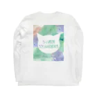 SEVEN NYANDERSのSEVEN NYANDERS シルエットロゴ　Spring Green Long Sleeve T-Shirt :back