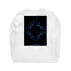 おらげ昇天の麻柄点描画 Long Sleeve T-Shirt :back