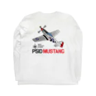 Atelier NyaoのP51D MUSTANG（マスタング）２ Long Sleeve T-Shirt :back