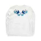 segasworksのForget me not（勿忘草と燕ちゃん） Long Sleeve T-Shirt :back