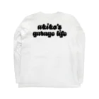 YTGR〜矢田部明子のガレージライフ〜のヤタガレロンT ポップ（ブラック） Long Sleeve T-Shirt :back