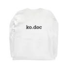 服と雑貨★ナイス屋のko.doc ロングスリーブTシャツの裏面