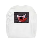 -kawazu-の【背面】demon mouth Long Sleeve T-Shirt :back