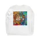 ノイトランナウェイのI am a genius 私は天才だ Long Sleeve T-Shirt :back