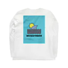 hassy3160のwhite beach vibesデザイン Long Sleeve T-Shirt :back