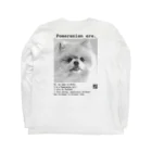 時代はポメラニアン。のPomeranian era.おしゃんバージョン Long Sleeve T-Shirt :back