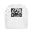 Skull sectionのドクロとバイク Long Sleeve T-Shirt :back