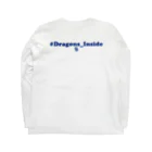 中日ドラゴンズ公式YouTubeチャンネル グッズショップの【値下げ】#Dragons_Inside ロゴグッズ Long Sleeve T-Shirt :back