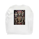 Skull sectionのガイコツのデザイン ロングスリーブTシャツの裏面