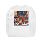 ReoReo-Artの冬のカクテルシリーズ Long Sleeve T-Shirt :back