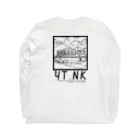 YUTANEKO公式ショップのゆたねこ　ボンネットバス Long Sleeve T-Shirt :back