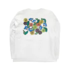 yoshiveggieのHanae Vine Flower ロングスリーブTシャツの裏面