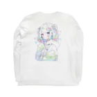 pomekopomepomeのふわふわちゃん ロングスリーブTシャツの裏面