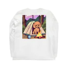 camper's dogのcamper's dog  トイプードル Long Sleeve T-Shirt :back