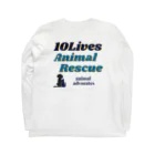 mihamaneko のMihamaneko Animal rescue  ロングスリーブTシャツの裏面