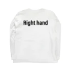 ø   [œ]   =  ［íːkwəl］のSays in the back 「背中で語る」vh-03 Long Sleeve T-Shirt :back