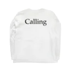 ø   [œ]   =  ［íːkwəl］のSays in the back 「背中で語る」bz-01 Long Sleeve T-Shirt :back