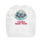 大江戸花火祭りのCelestial Ryujin Realm～天上の龍神領域2 Long Sleeve T-Shirt :back