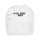 シンプル文字の価値を大きくしたいShopの日経平均万歳グッズ Long Sleeve T-Shirt :back