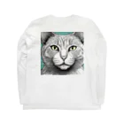 にゃんこーねこのドアップ猫 Long Sleeve T-Shirt :back