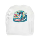 風来のSharkなヤツ Long Sleeve T-Shirt :back