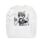 われらちきゅうかぞくのナイト キャッツ(Knight Cats) ロングスリーブTシャツの裏面