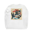 ハリネズミ商会のツバメ Long Sleeve T-Shirt :back