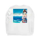 かるるんショップの海と南国と水着と　夏休み Long Sleeve T-Shirt :back