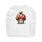 かわいいキノコくん🍄のかわいいキノコくん🍄 ロングスリーブTシャツの裏面