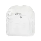 coyachi__の至福のひととき待ち犬 Long Sleeve T-Shirt :back