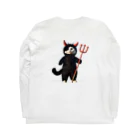 かわいい猫たちのかわいい天使の子猫と悪魔の子猫 Long Sleeve T-Shirt :back