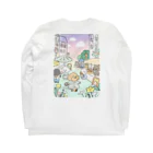 まるっこ犬マルシェのPoodle town ロングスリーブTシャツの裏面