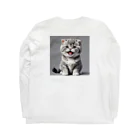 猫は正義♡の甘えん坊な子猫 Long Sleeve T-Shirt :back